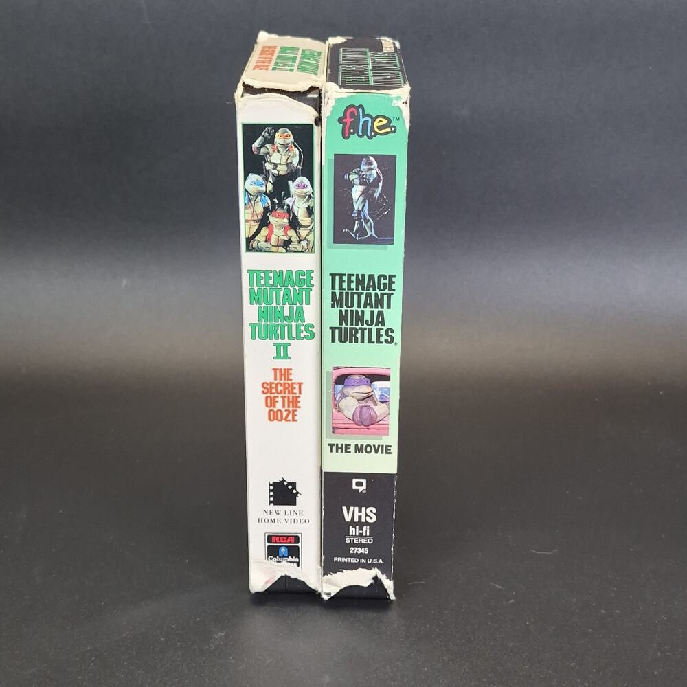 Teenage Mutant Ninja Turtles 1990's VHS The Movie Secret Of The Ooze Set